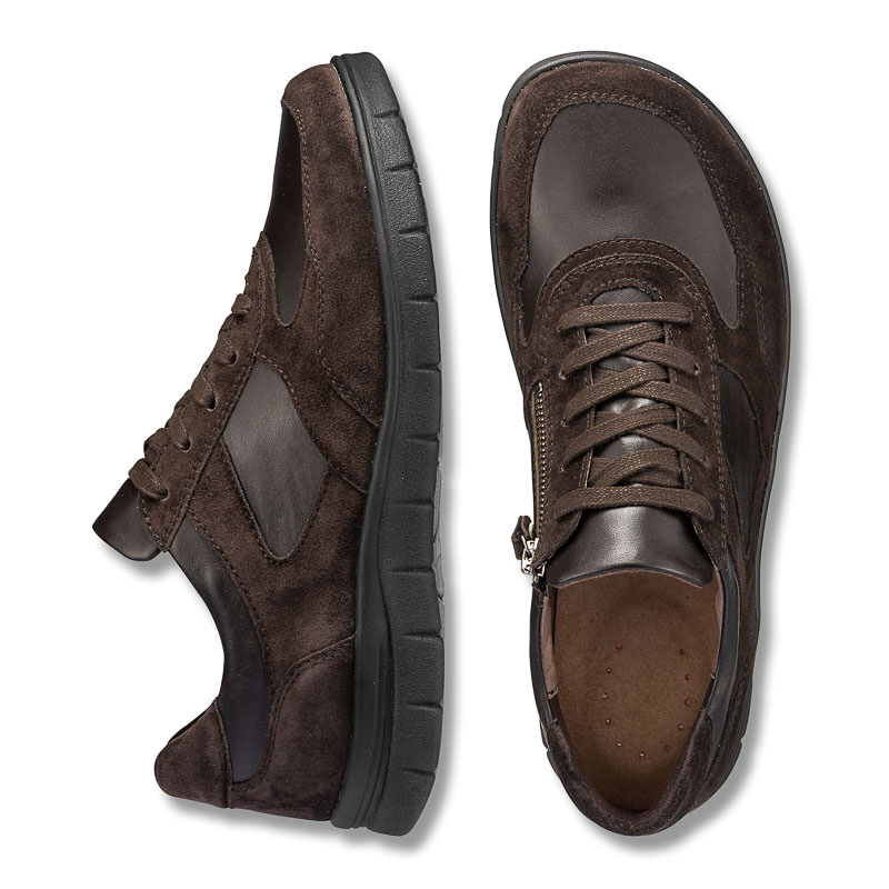 Chaussures de confort Helvesko : modle Liam, marron fonc Image 2