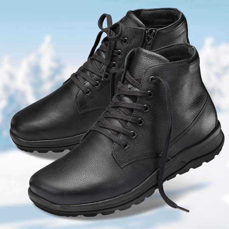 Chaussure confort Helvesko : LINUS, noir