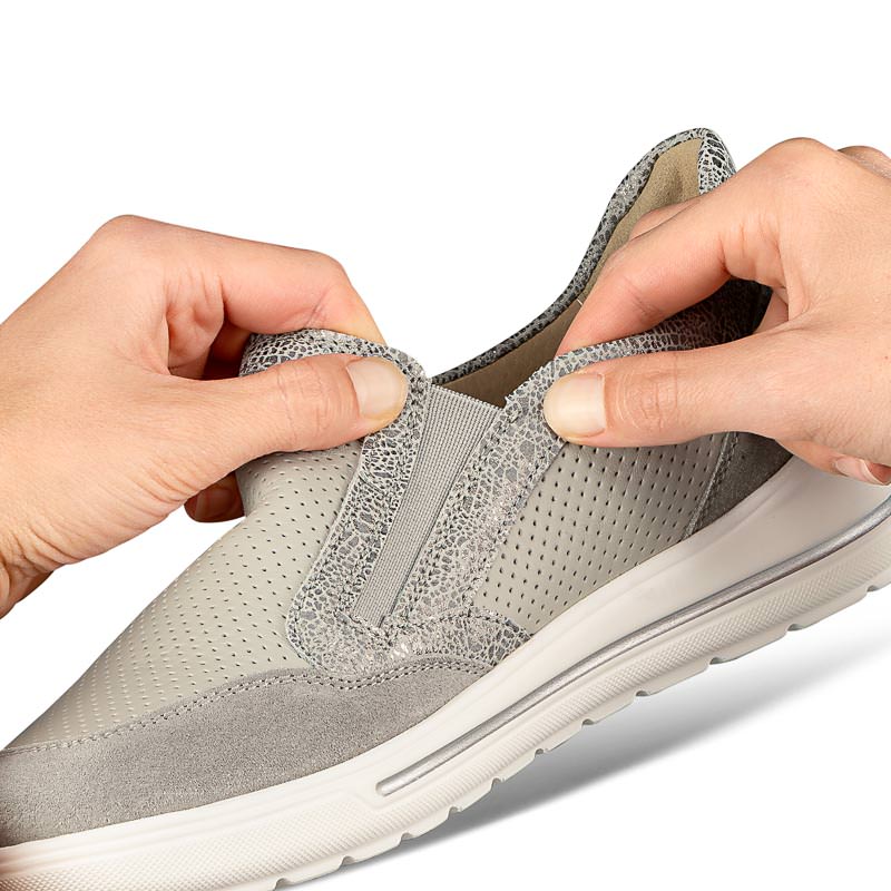 Chaussures de confort Helvesko : modle Onasia, gris Image 3