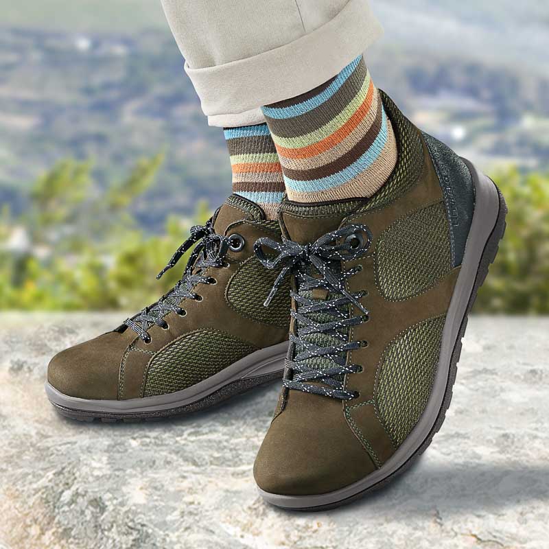 Chaussures de confort Helvesko : modle Smooth, olive Image 3