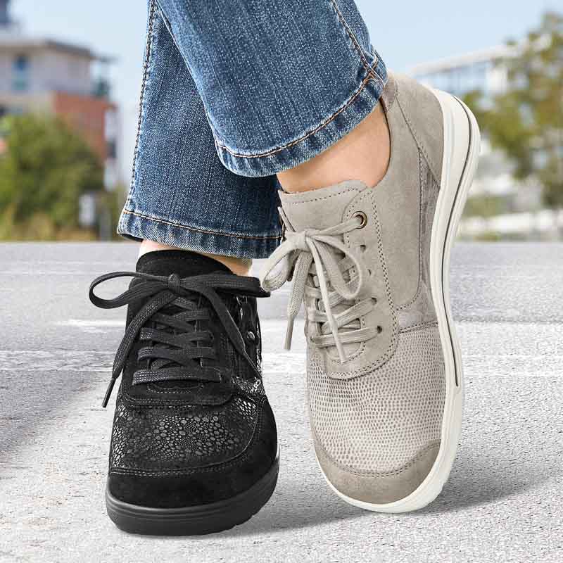 Chaussures de confort Helvesko : modle Erna, gris Image 3
