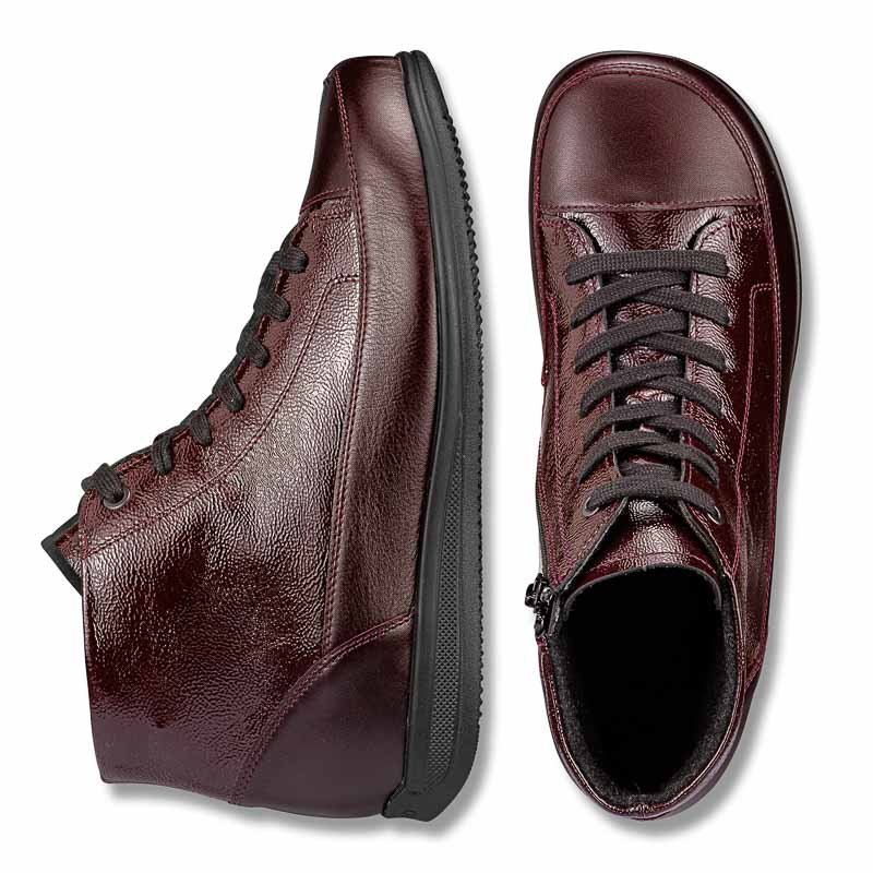 Chaussures de confort Helvesko : modle Barbara, aubergine Image 2