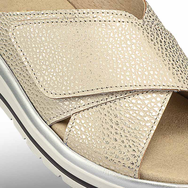 Chaussures de confort Helvesko : modle Angel, coloris or Image 3