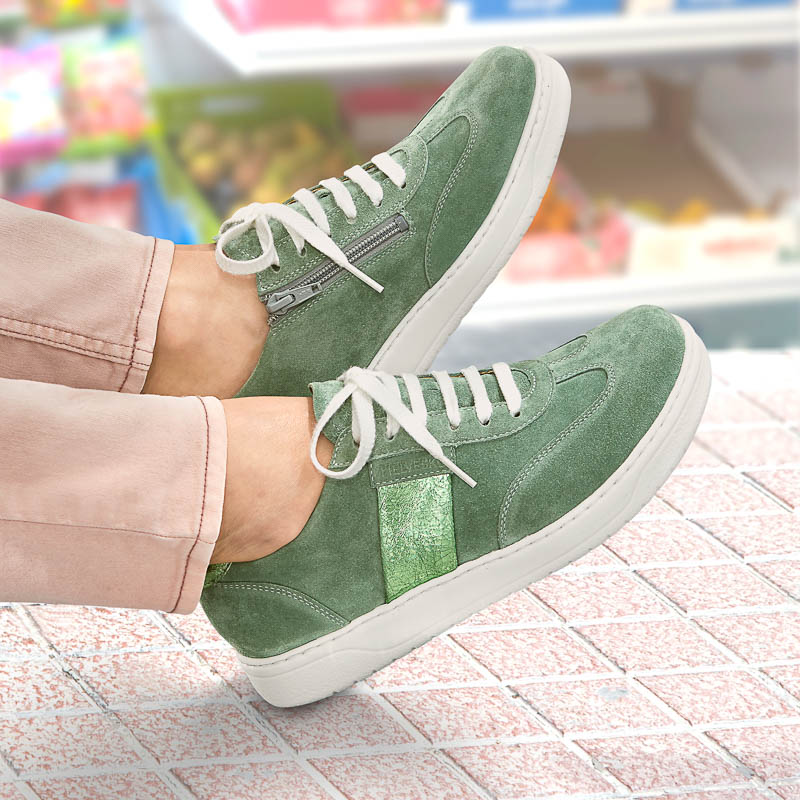Chaussures de confort Helvesko : modle Vivien, menthe Image 4