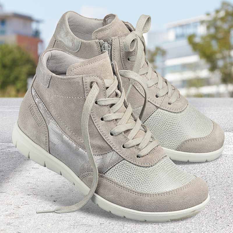 Chaussures de confort Helvesko : modle Liane, gris clair