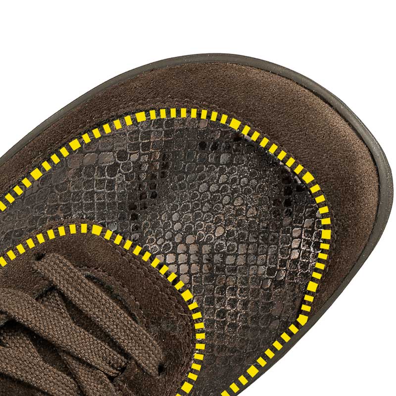 Chaussures de confort Helvesko : modle Liane, marron fonc Image 3