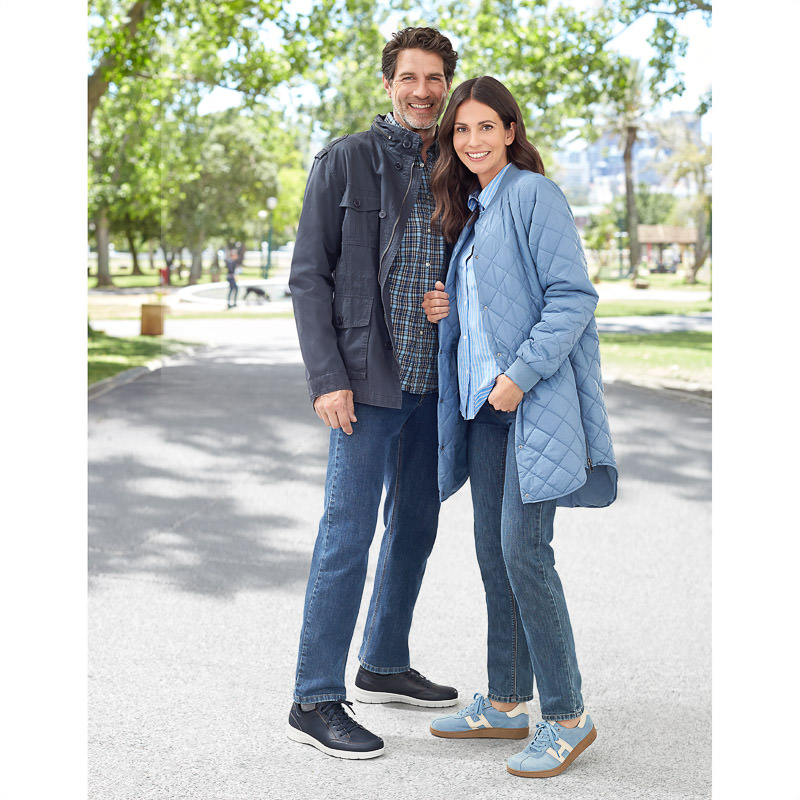 Chaussures de confort Helvesko : mod�le Andreas, bleu fonc� Image 3