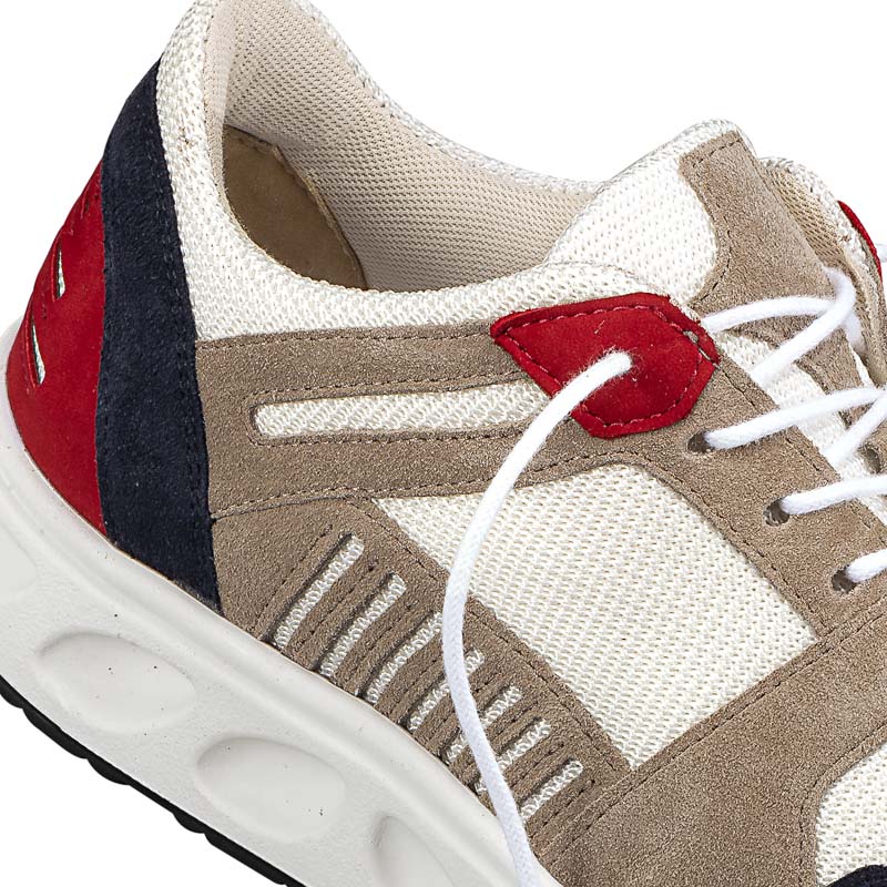 Chaussures de confort Helvesko : mod�le Jet, blanc/bleu fonc� Image 4