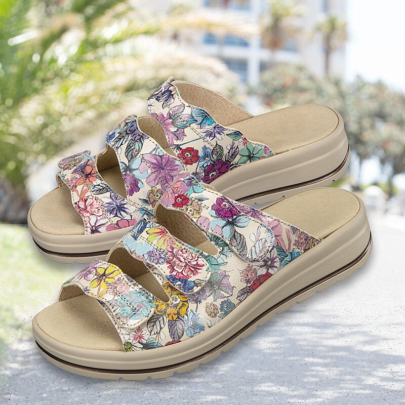 Chaussures de confort Helvesko : mod�le Suny, multicolore