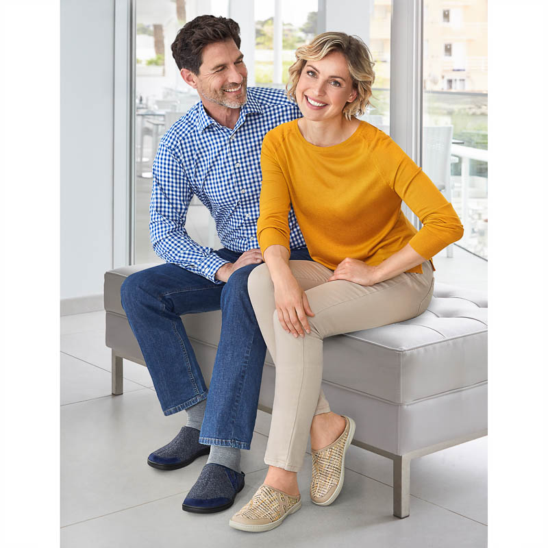 Chaussures de confort Helvesko : modle Sevilla, beige Image 3