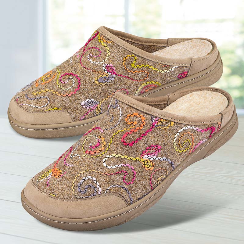 Chaussures de confort Helvesko : modle Sevilla, beige/multi