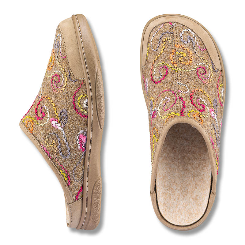 Chaussures de confort Helvesko : modle Sevilla, beige/multi Image 2