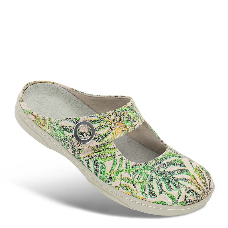 Chaussure confort Helvesko : NINA, vert multi