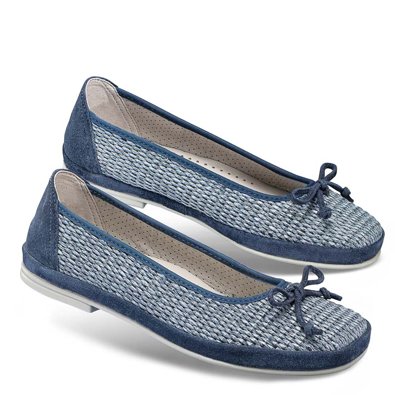 Chaussures de confort Helvesko : modle Aida, bleu