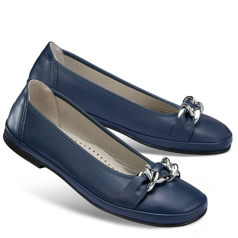 Chaussures de confort Helvesko : modle Aida, bleu