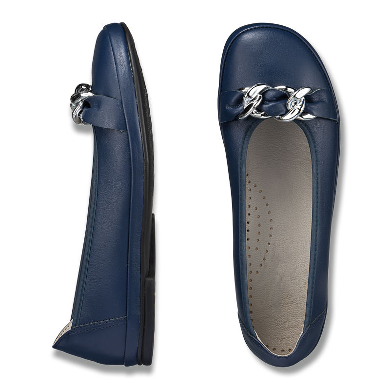 Chaussures de confort Helvesko : modle Aida, bleu Image 2