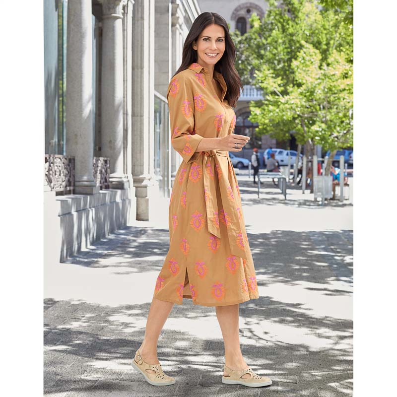 Chaussures de confort Helvesko : modle Via, beige/coloris or Image 3