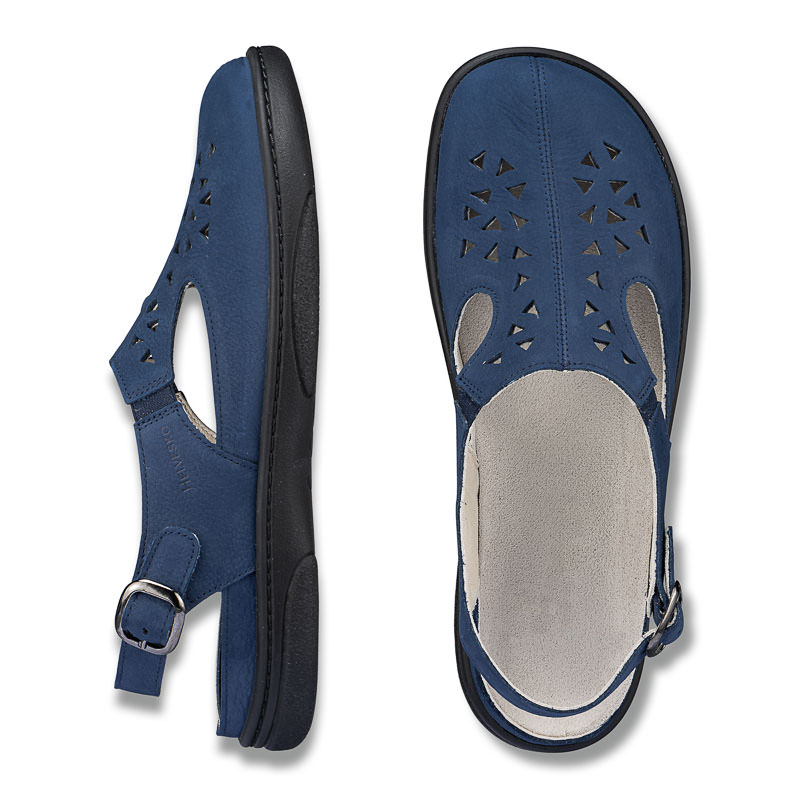 Chaussures de confort Helvesko : modle Via, bleu Image 2