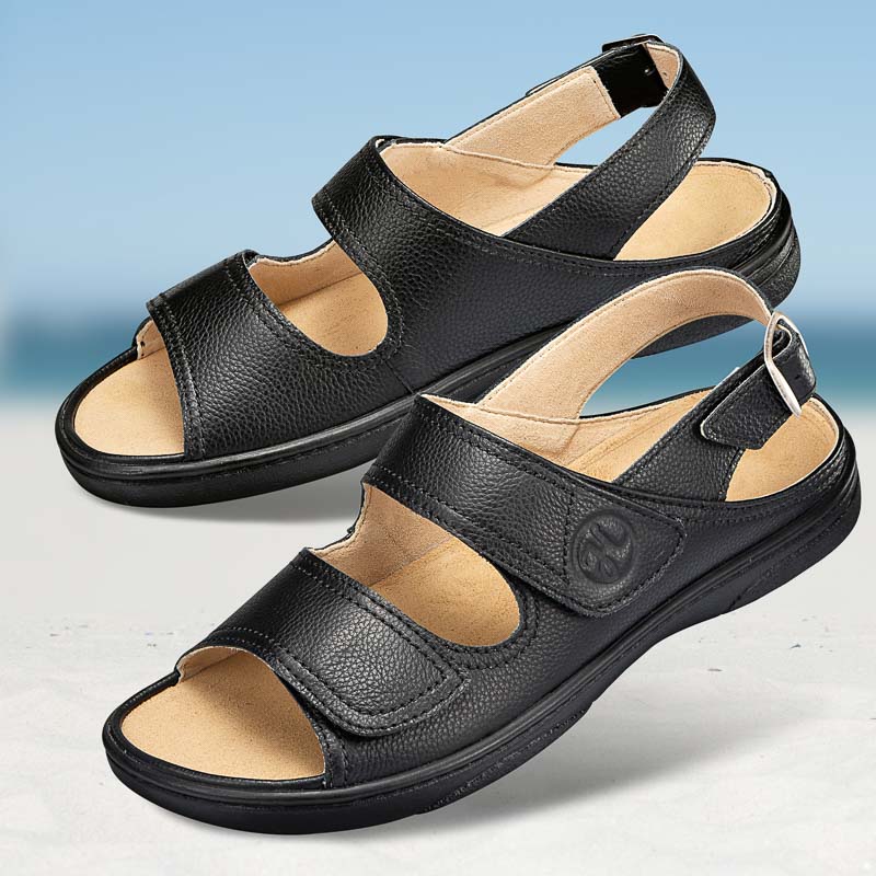 Chaussures de confort Helvesko : mod�le Cesar, noir