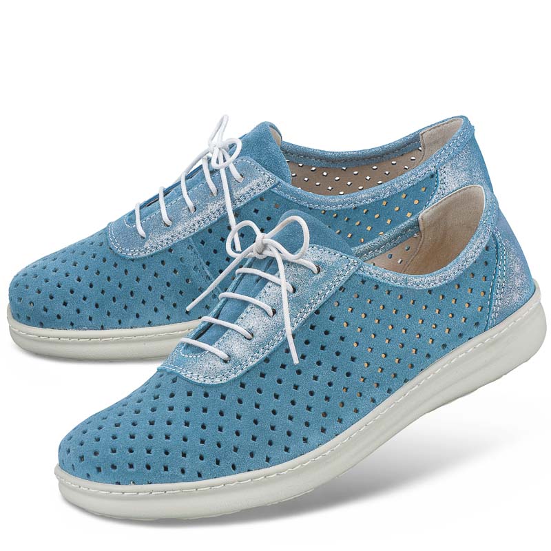 Chaussures de confort Helvesko : modle Verita, bleu clair