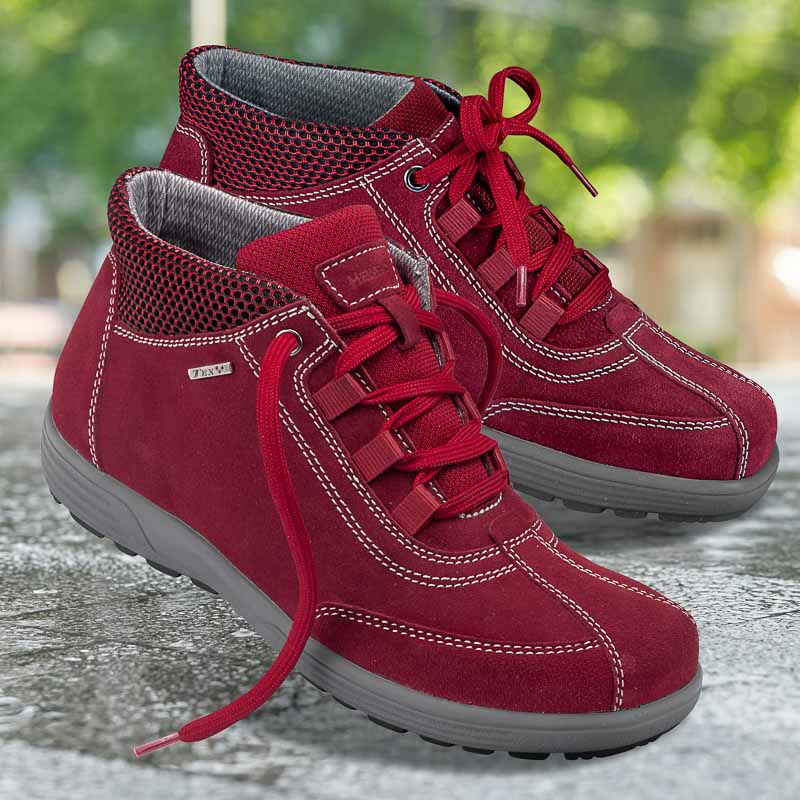 Chaussures de confort Helvesko : modle Leeds II Tex, rouge