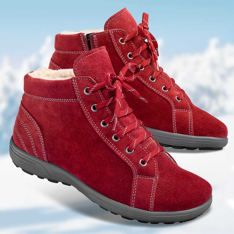 Chaussures de confort Helvesko : modèle Tallinn, rouge