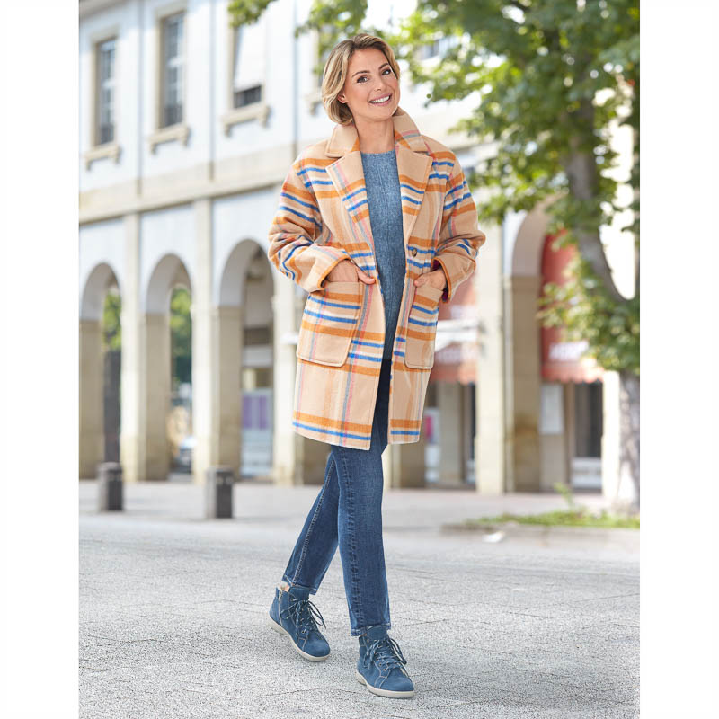 Chaussures de confort Helvesko : modle Tallinn, coloris jean Image 3