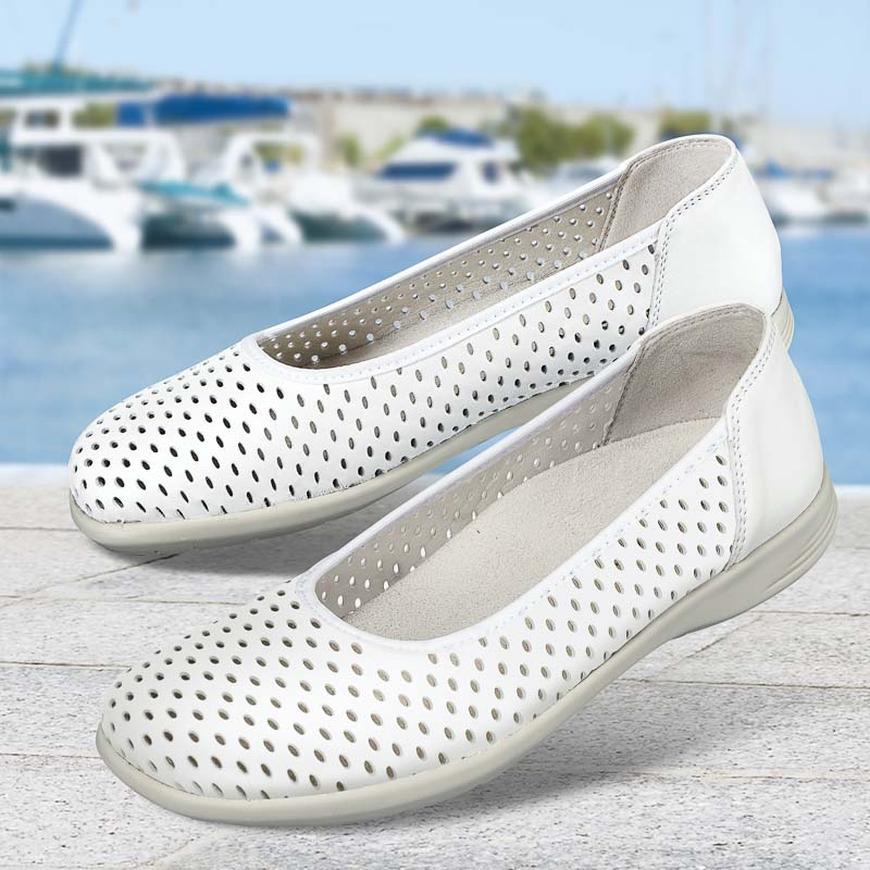 Chaussures de confort Helvesko : modle Pina Air, blanc