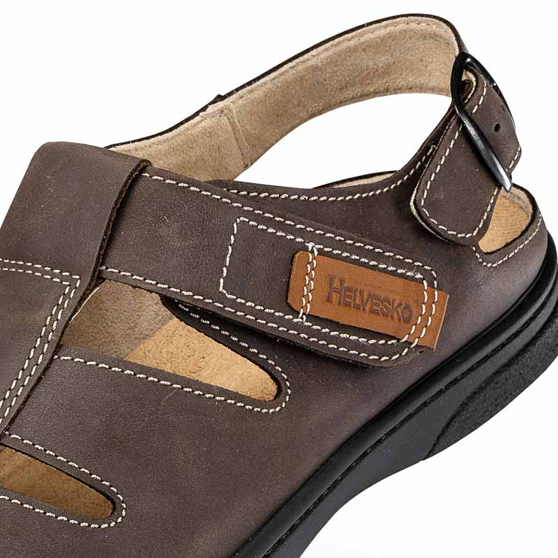 Chaussure confort Helvesko : NIEL, marron Image 3