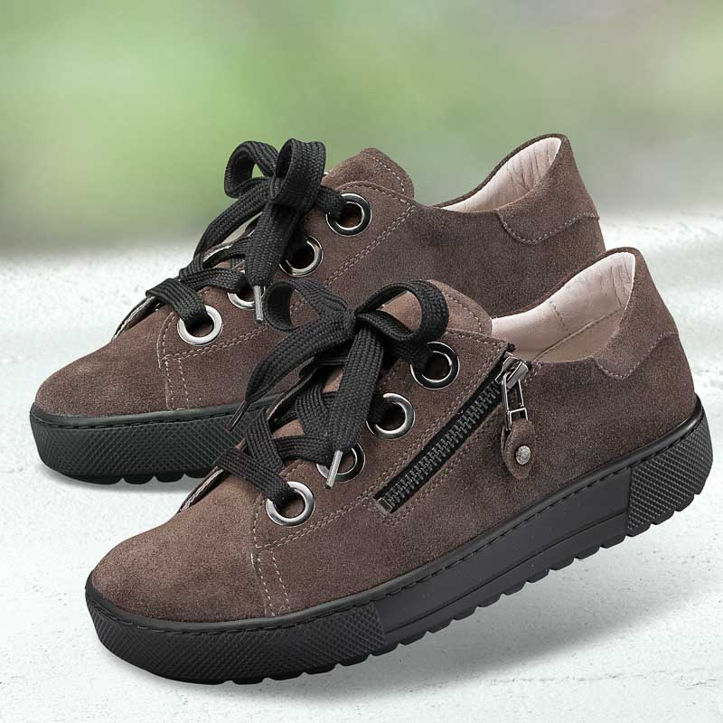 Chaussure confort Helvesko : ATHENE, gris/marron
