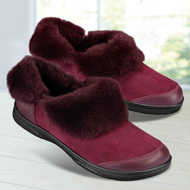 Chaussures de confort Helvesko : mod�le Umea, bordeaux