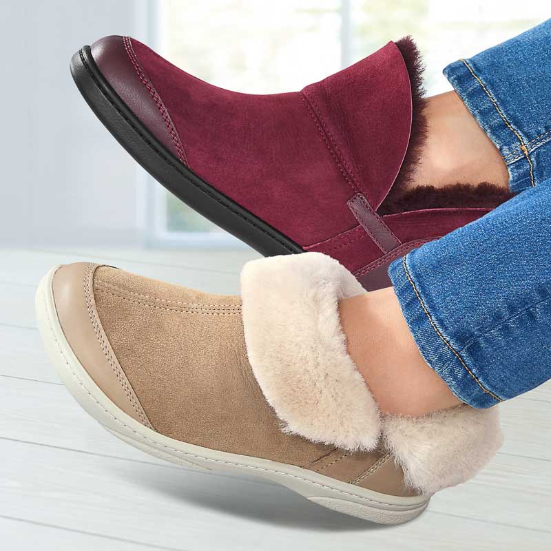 Chaussures de confort Helvesko : mod�le Umea, bordeaux Image 3