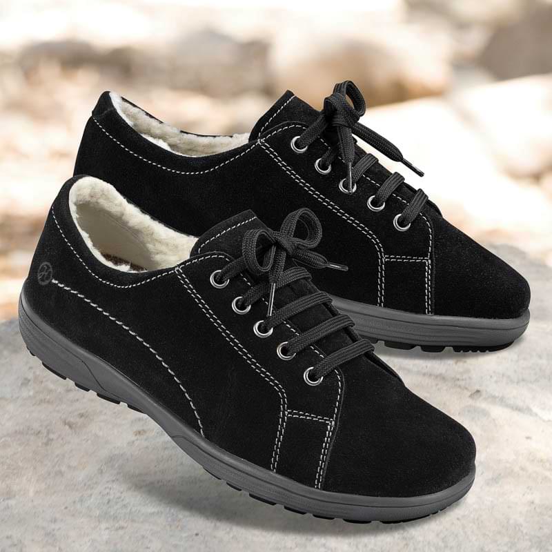 Chaussures de confort Helvesko : modèle Tapa, noir