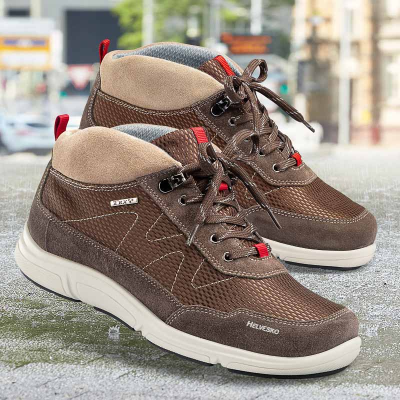 Chaussure confort Helvesko : TOSA TEX, marron/beige