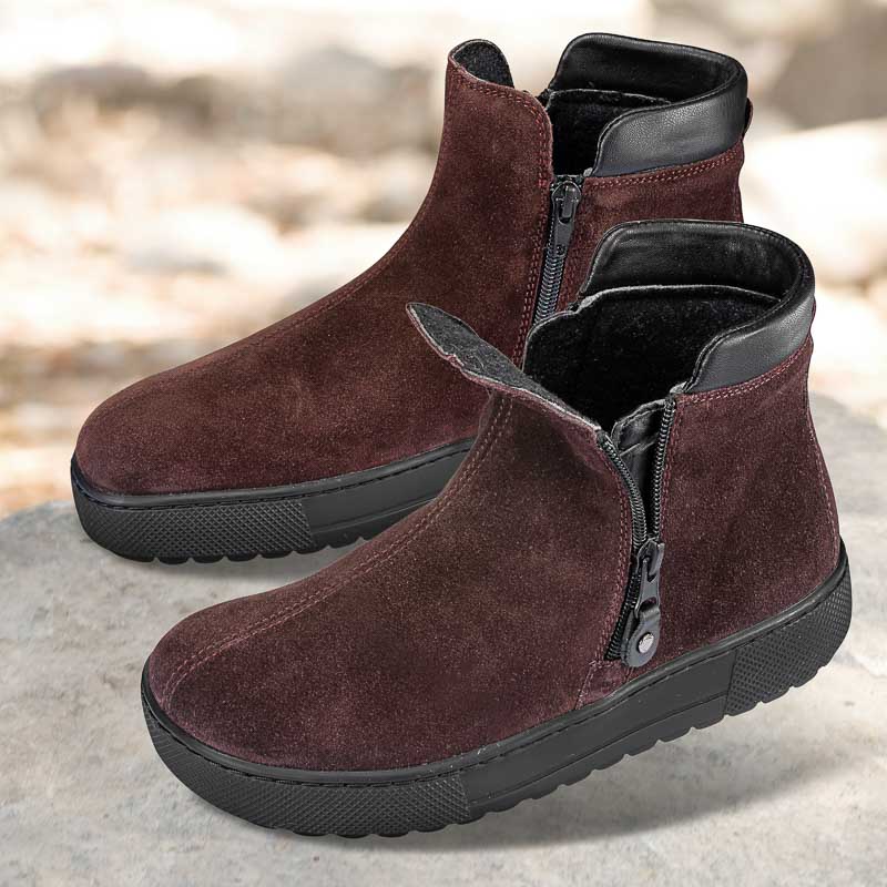 Chaussures de confort Helvesko : modle Marca, bordeaux