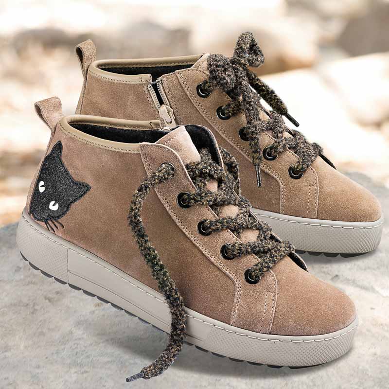 Chaussures de confort Helvesko : modle Cat, beige