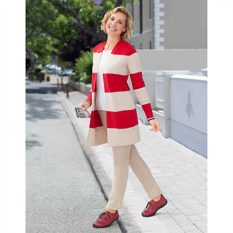 Chaussures de confort Helvesko : modle Eos, rouge Image 3