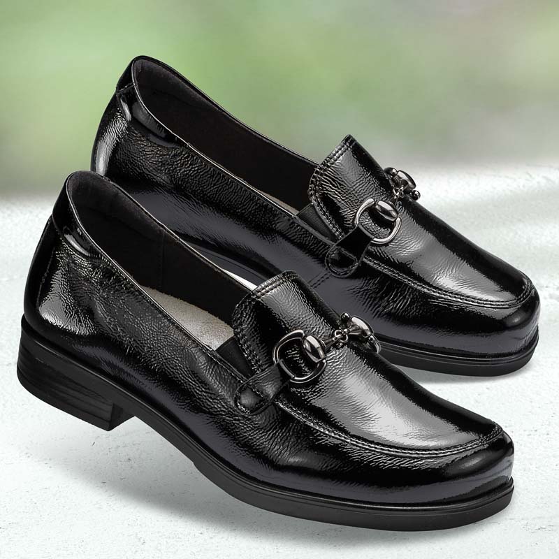 Chaussures de confort Helvesko : modèle Gotha, noir