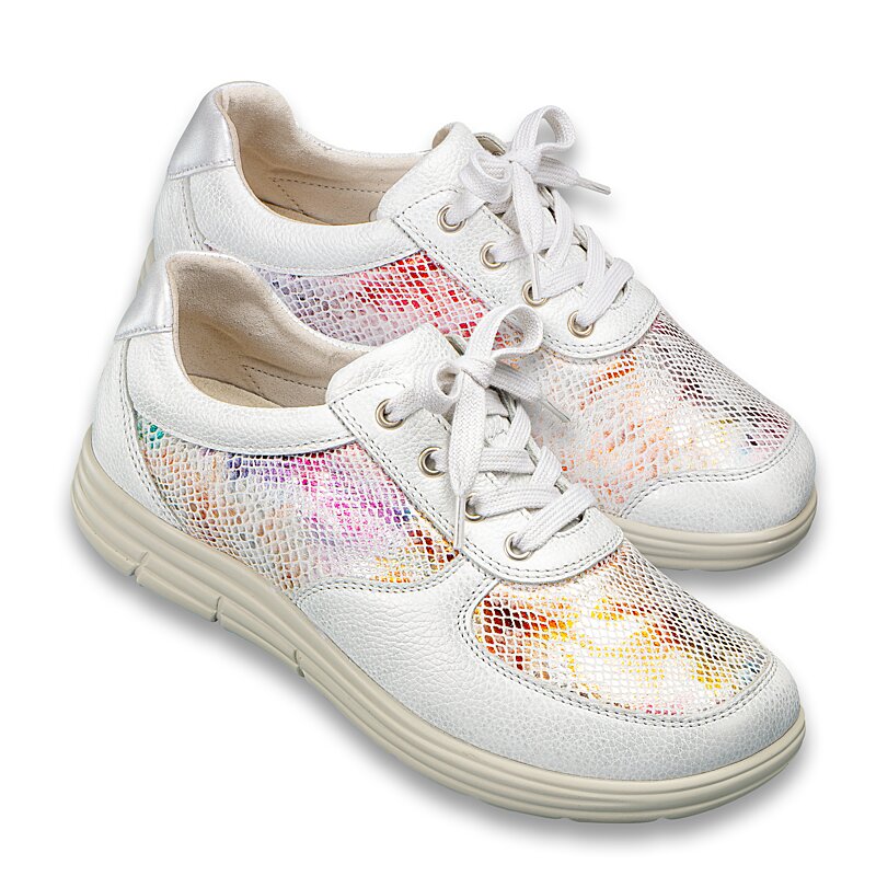 Chaussures de confort Helvesko : mod�le Sena, blanc multi