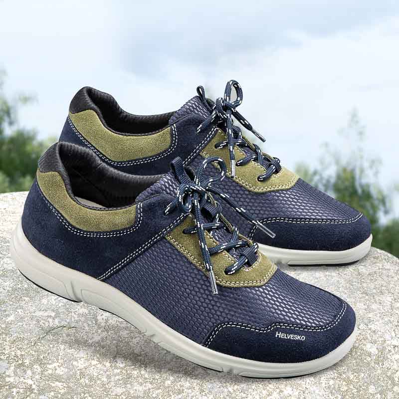 Chaussure confort Helvesko : VOLOS, bleu/vert