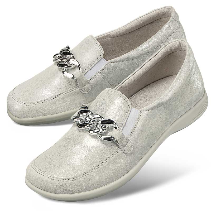 Chaussure confort Helvesko : SELVA, gris clair
