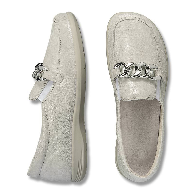 Chaussure confort Helvesko : SELVA, gris clair Image 2