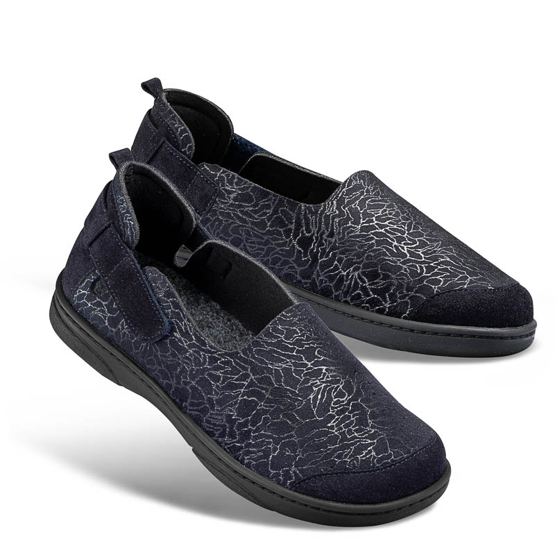 Chaussures de confort Helvesko : modle Cosy, bleu