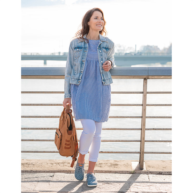 Chaussures de confort Helvesko : mod�le Eos Air, bleu Image 3