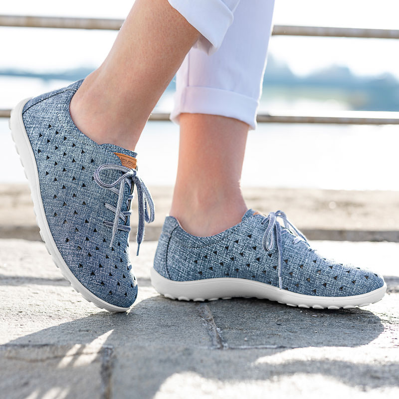 Chaussures de confort Helvesko : mod�le Eos Air, bleu Image 4