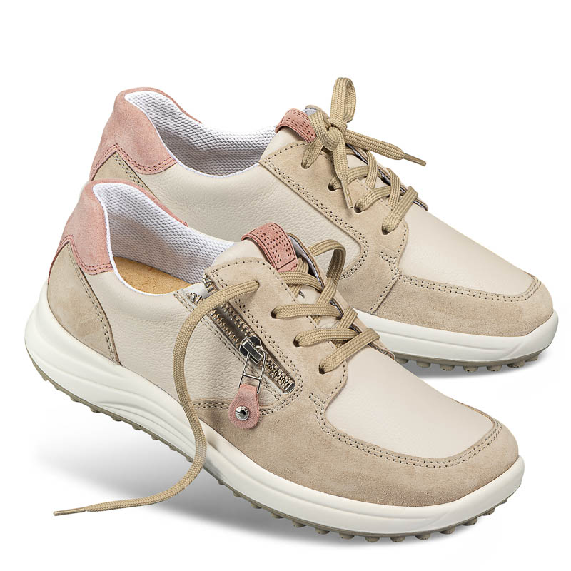 Chaussures de confort Helvesko : modle Flexi, beige