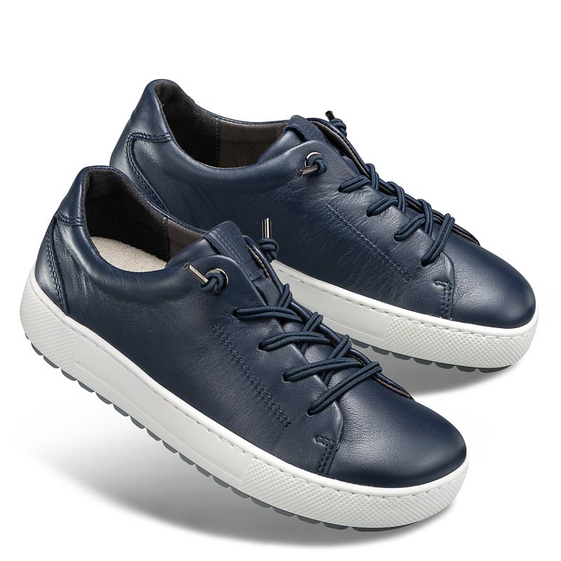 Chaussures de confort Helvesko : modle Zamira, bleu fonc