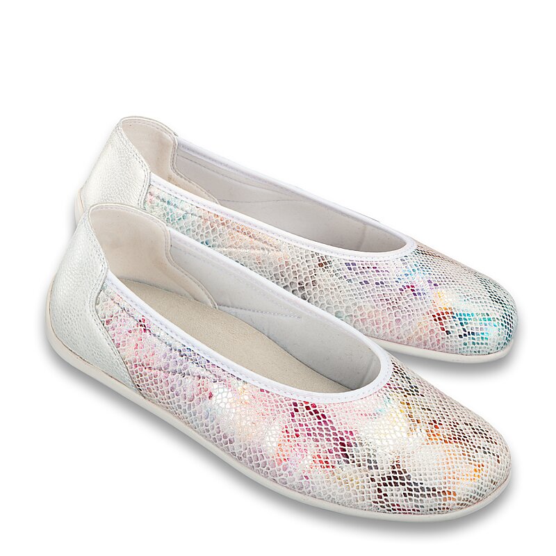 Chaussures de confort Helvesko : mod�le Aviva, blanc multi