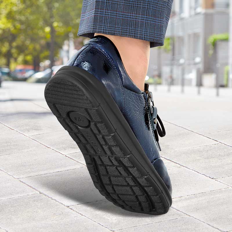 Chaussures de confort Helvesko : modle Zivia, bleu fonc Image 4