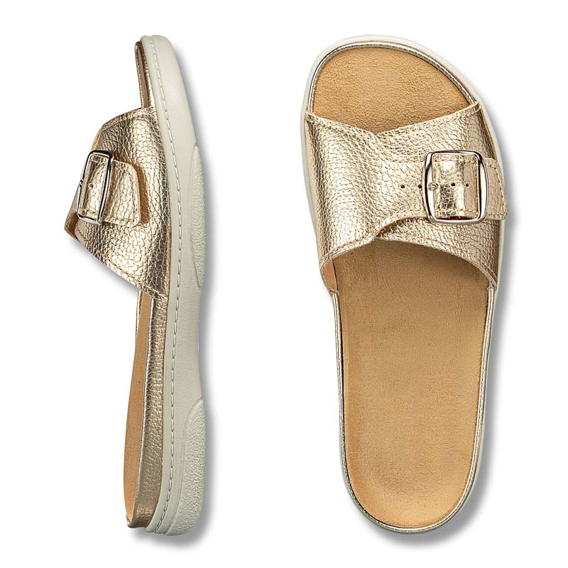 Chaussures de confort Helvesko : modle Vlora, coloris or Image 2